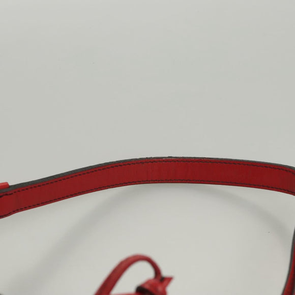 LOUIS VUITTON Epi Noe Shoulder Bag Bicolor Black Red M44017 LV Auth 123803