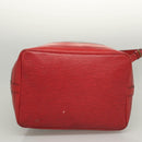LOUIS VUITTON Epi Noe Shoulder Bag Bicolor Black Red M44017 LV Auth 123803-5