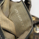 FENDI Zucca Canvas Backpack Black Brown gold Auth 123804-27