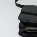 Chloe Shoulder Bag Leather Black Gold Auth 123811-14