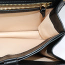 Chloe Shoulder Bag Leather Black Gold Auth 123811-18