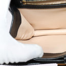 Chloe Shoulder Bag Leather Black Gold Auth 123811-19