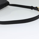 Chloe Shoulder Bag Leather Black Gold Auth 123811-7