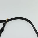 Chloe Shoulder Bag Leather Black Gold Auth 123811-8