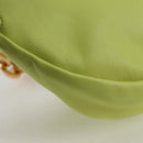 BOTTEGA VENETA The Chain Pouch Leather Yellow Gold Auth 123813SAM-17