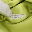 BOTTEGA VENETA The Chain Pouch Leather Yellow Gold Auth 123813AM-22
