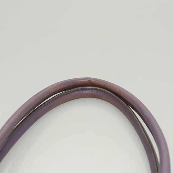 Salvatore Ferragamo Gancini Shoulder Bag Leather Purple Auth 123821