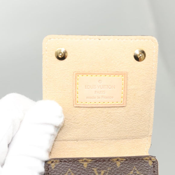 LOUIS VUITTON Monogram Jewelry Case Jewelry Box LV Auth 123828