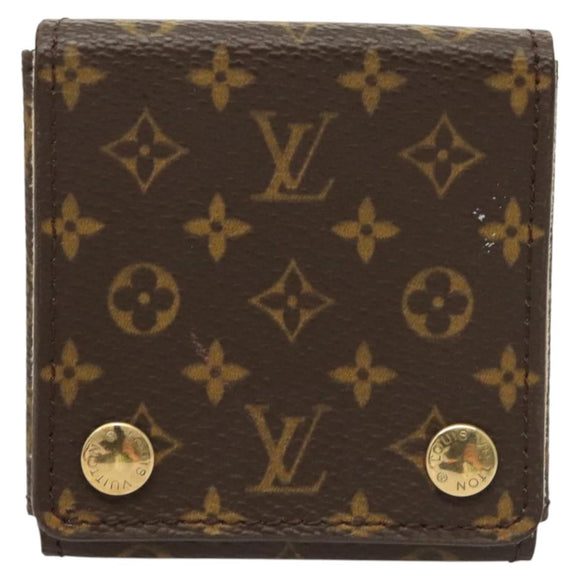 LOUIS VUITTON Monogram Jewelry Case Jewelry Box LV Auth 123828