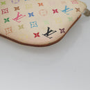 LOUIS VUITTON Monogram Multicolor Pochette MM Pouch White M60028 LV Auth 123829-15
