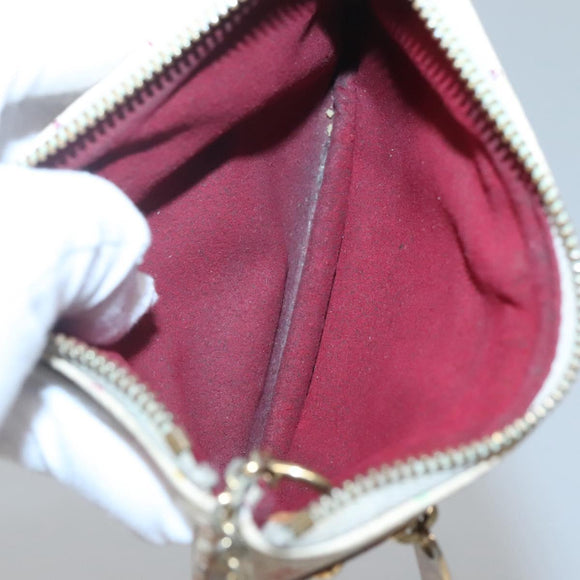 LOUIS VUITTON Monogram Multicolor Pochette MM Pouch White M60028 LV Auth 123829