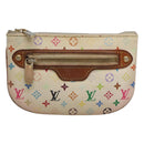 LOUIS VUITTON Monogram Multicolor Pochette MM Pouch White M60028 LV Auth 123829-13