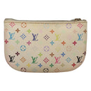 LOUIS VUITTON Monogram Multicolor Pochette MM Pouch White M60028 LV Auth 123829-2