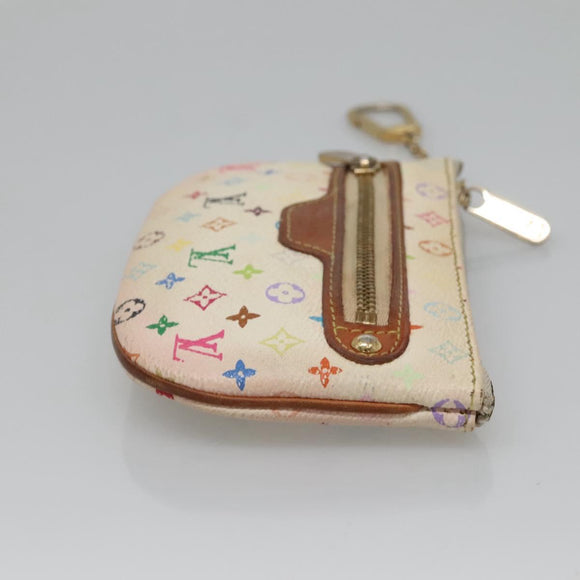 LOUIS VUITTON Monogram Multicolor Pochette MM Pouch White M60028 LV Auth 123829
