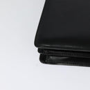 BALLY Hand Bag Leather 2way Black Gold Auth 123830-15