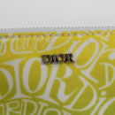 Christian Dior STUSSY Collaboration Pouch Nylon Yellow Green Auth 123837M-17
