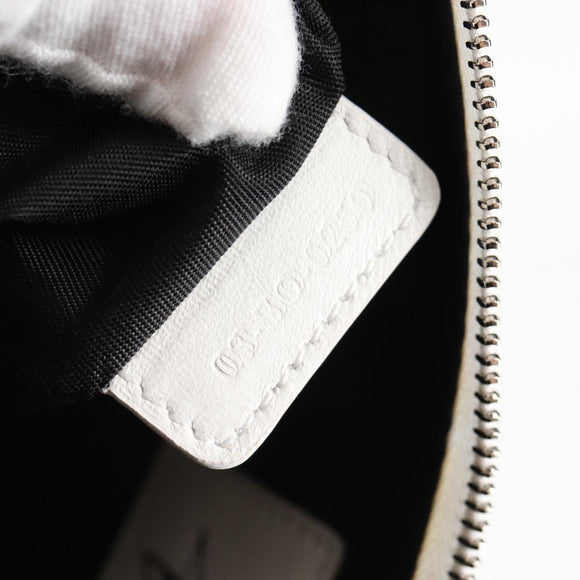 Christian Dior STUSSY Collaboration Pouch Nylon Yellow Green Auth 123837AM