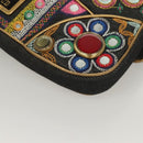 Christian Dior Montaigne Shoulder Bag Denim Black Gold Auth 123839SV-11