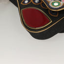 Christian Dior Montaigne Shoulder Bag Denim Black Gold Auth 123839SV-13