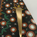 Christian Dior Montaigne Shoulder Bag Denim Black Gold Auth 123839SV-14