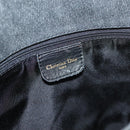Christian Dior Montaigne Shoulder Bag Denim Black Gold Auth 123839SV-17