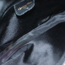 Christian Dior Montaigne Shoulder Bag Denim Black Gold Auth 123839SV-18