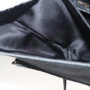 Christian Dior Montaigne Shoulder Bag Denim Black Gold Auth 123839SV-21