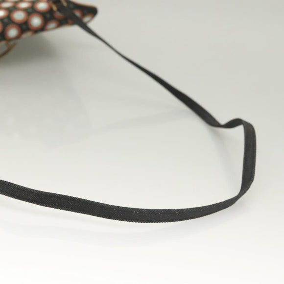 Christian Dior Montaigne Shoulder Bag Denim Black Gold Auth 123839SV