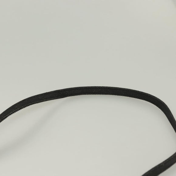 Christian Dior Montaigne Shoulder Bag Denim Black Gold Auth 123839SV