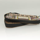 Christian Dior Montaigne Shoulder Bag Denim Black Gold Auth 123839SV-9