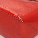 LOUIS VUITTON Monogram Vernis Reade PM Hand Bag Red Rouge M91088 LV Auth 123840-14