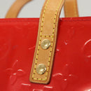 LOUIS VUITTON Monogram Vernis Reade PM Hand Bag Red Rouge M91088 LV Auth 123840-10