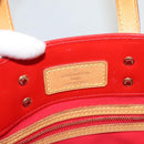 LOUIS VUITTON Monogram Vernis Reade PM Hand Bag Red Rouge M91088 LV Auth 123840-17