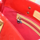 LOUIS VUITTON Monogram Vernis Reade PM Hand Bag Red Rouge M91088 LV Auth 123840-20