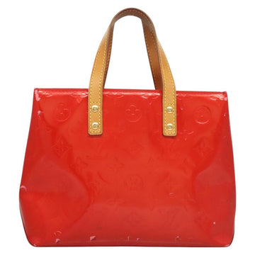 LOUIS VUITTON Monogram Vernis Reade PM Hand Bag Red Rouge M91088 LV Auth 123840 - 0