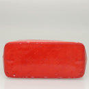 LOUIS VUITTON Monogram Vernis Reade PM Hand Bag Red Rouge M91088 LV Auth 123840-5