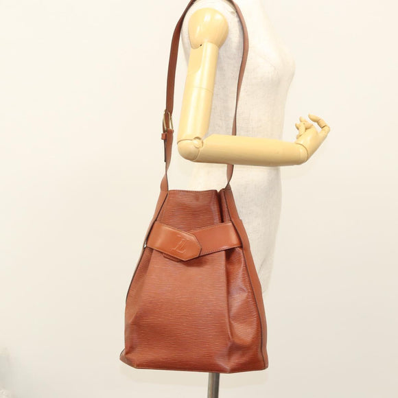 LOUIS VUITTON Epi Sac Depaule GM Shoulder Bag Brown M80193 LV Auth 123842