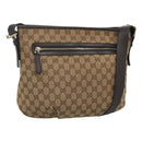 GUCCI GG Canvas Shoulder Bag Outlet Beige Gold 388930 Auth 123848-1