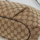 GUCCI GG Canvas Shoulder Bag Outlet Beige Gold 388930 Auth 123848-8
