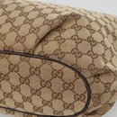 GUCCI GG Canvas Shoulder Bag Outlet Beige Gold 388930 Auth 123848-16