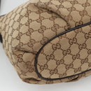 GUCCI GG Canvas Shoulder Bag Outlet Beige Gold 388930 Auth 123848-17