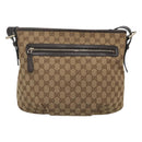 GUCCI GG Canvas Shoulder Bag Outlet Beige Gold 388930 Auth 123848-13