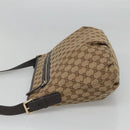 GUCCI GG Canvas Shoulder Bag Outlet Beige Gold 388930 Auth 123848-4
