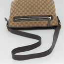 GUCCI GG Canvas Shoulder Bag Outlet Beige Gold 388930 Auth 123848-7
