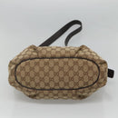 GUCCI GG Canvas Shoulder Bag Outlet Beige Gold 388930 Auth 123848-5