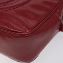 GUCCI Soho Interlocking Shoulder Bag Enamel Red Gold 308364 Auth 123849-15