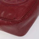 GUCCI Soho Interlocking Shoulder Bag Enamel Red Gold 308364 Auth 123849-8