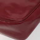 GUCCI Soho Interlocking Shoulder Bag Enamel Red Gold 308364 Auth 123849-16