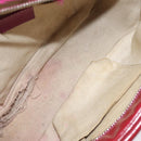 GUCCI Soho Interlocking Shoulder Bag Enamel Red Gold 308364 Auth 123849-10