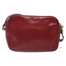 GUCCI Soho Interlocking Shoulder Bag Enamel Red Gold 308364 Auth 123849-2